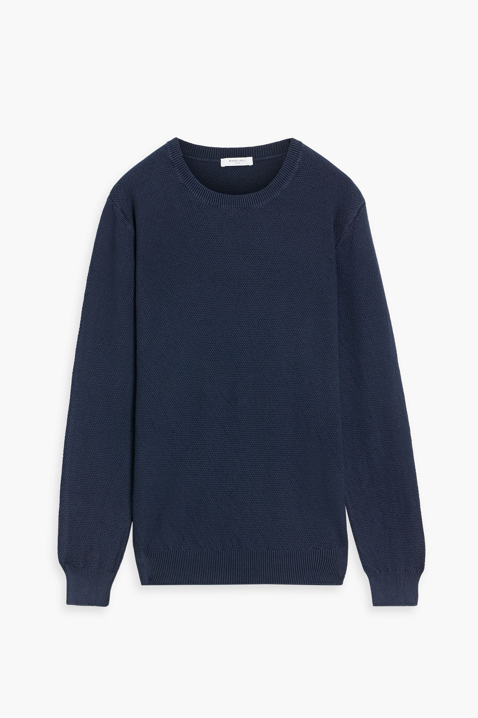 Boglioli Cotton Sweater In Blue