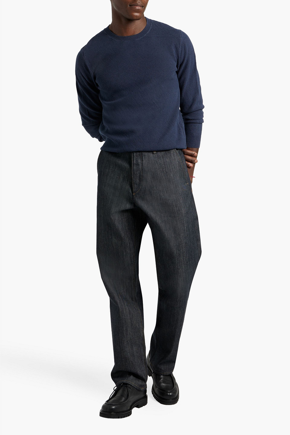 Boglioli Cotton Sweater In Blue