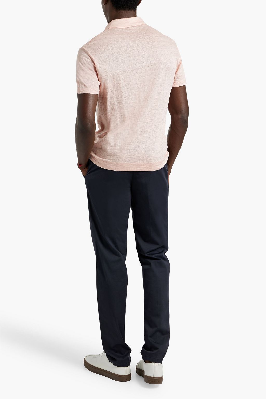 BOGLIOLI Linen-jersey polo shirt