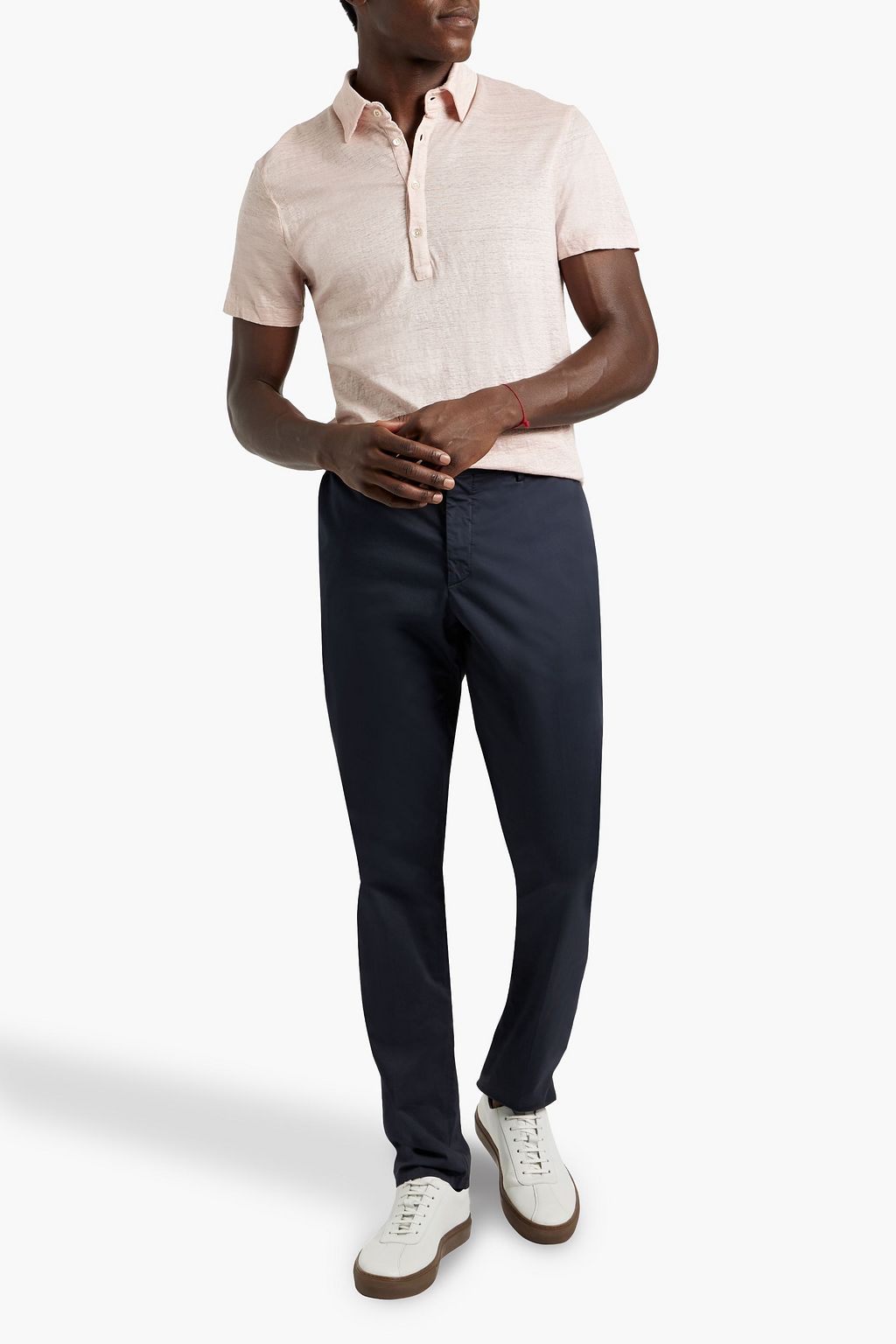 BOGLIOLI Linen-jersey polo shirt