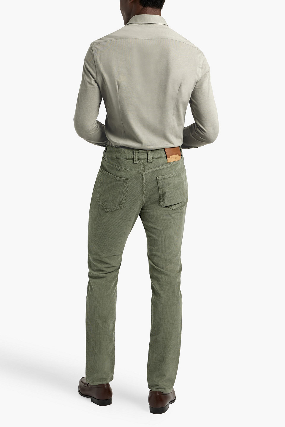 BOGLIOLI SLIM-FIT COTTON-BLEND CORDUROY PANTS