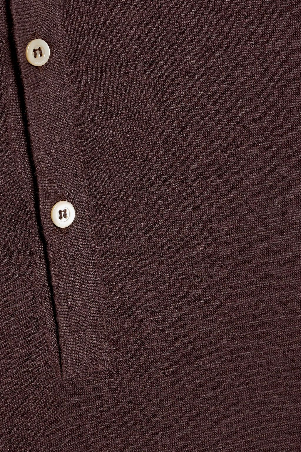 BOGLIOLI Linen, cashmere and silk-blend polo shirt