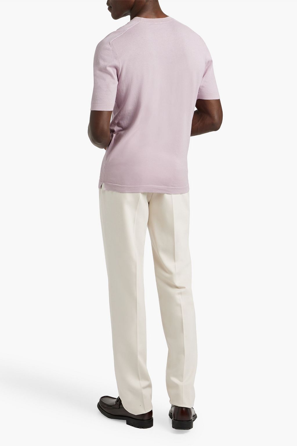BOGLIOLI Cotton and silk-blend T-shirt