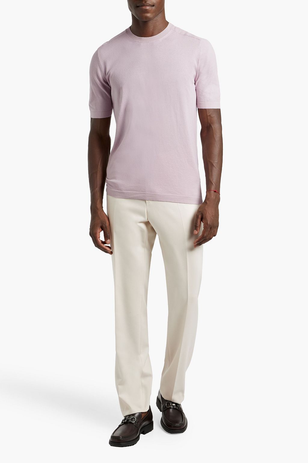 BOGLIOLI Cotton and silk-blend T-shirt