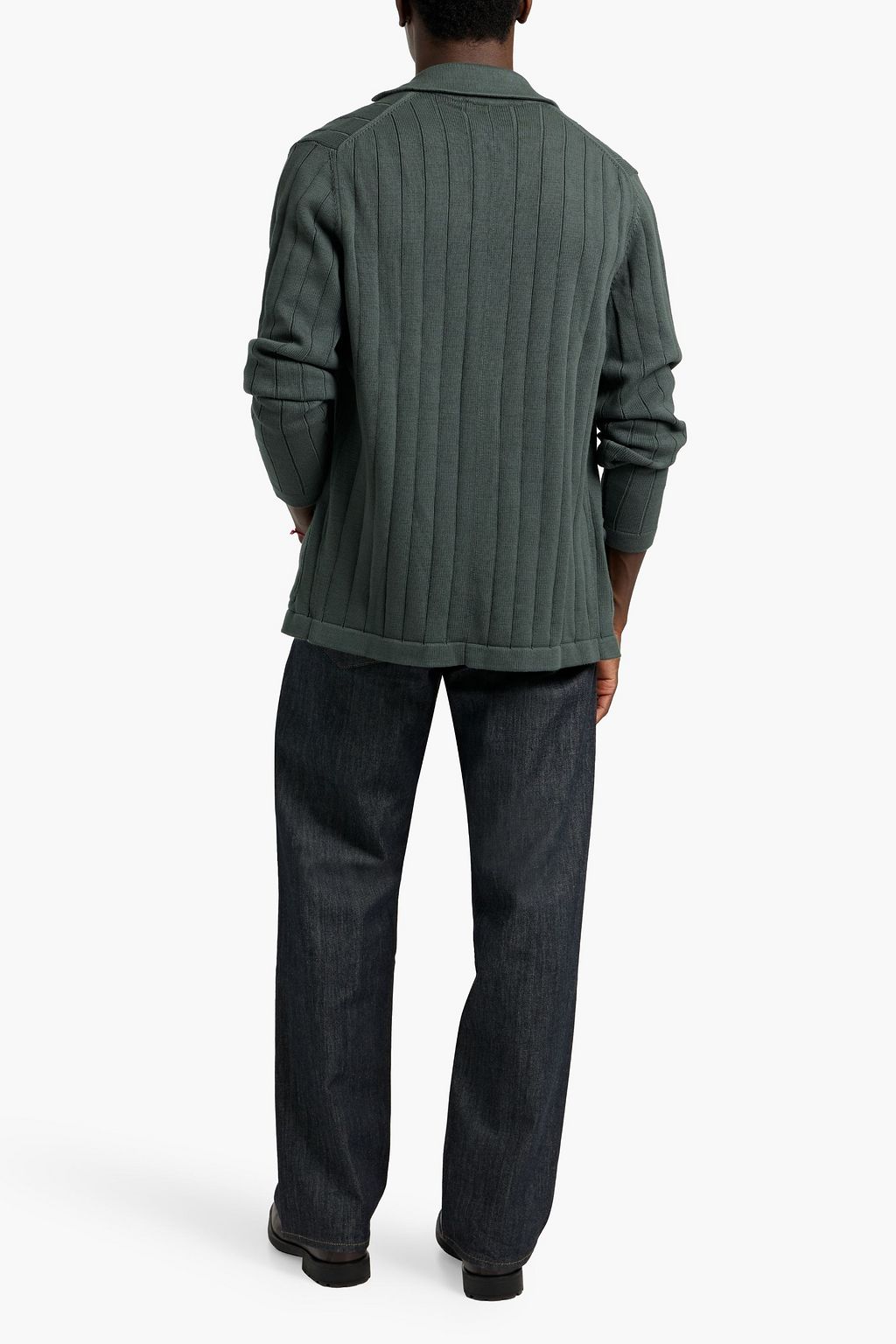 BOGLIOLI Ribbed cotton cardigan
