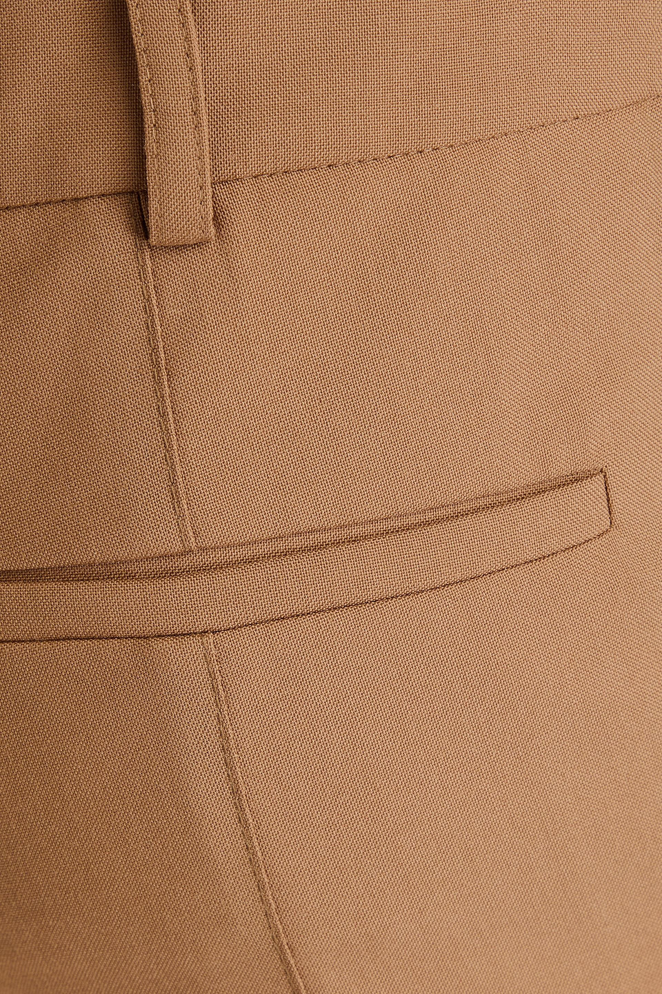 Marni Wool-crepe Kick-flare Pants In Light Brown