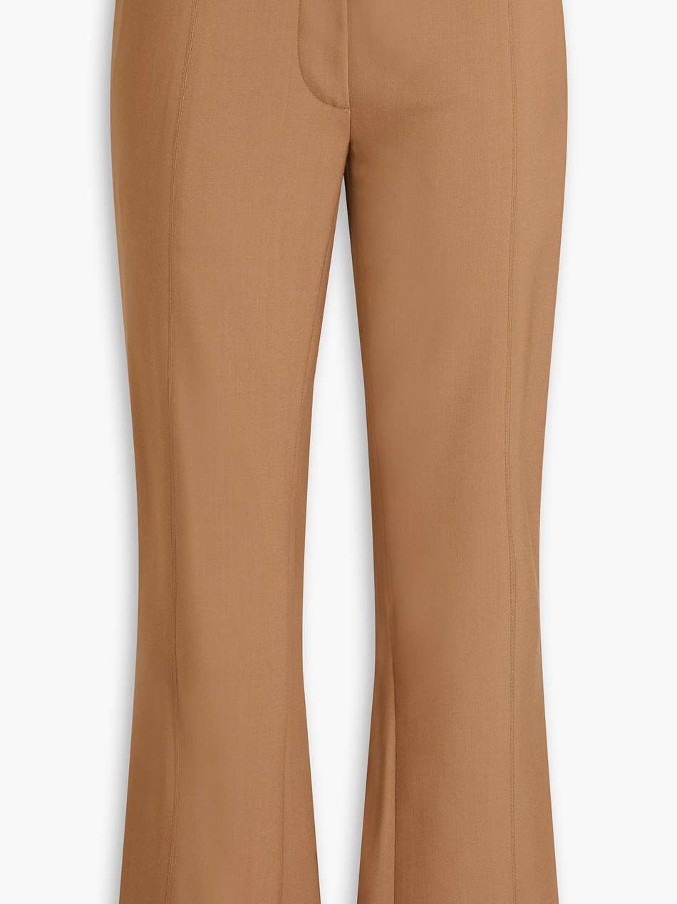 wool-crepe kick-flare pants
