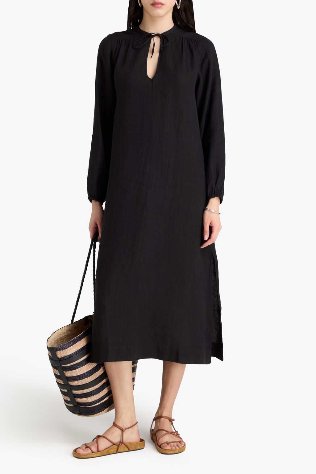 JAMES PERSE Linen midi dress