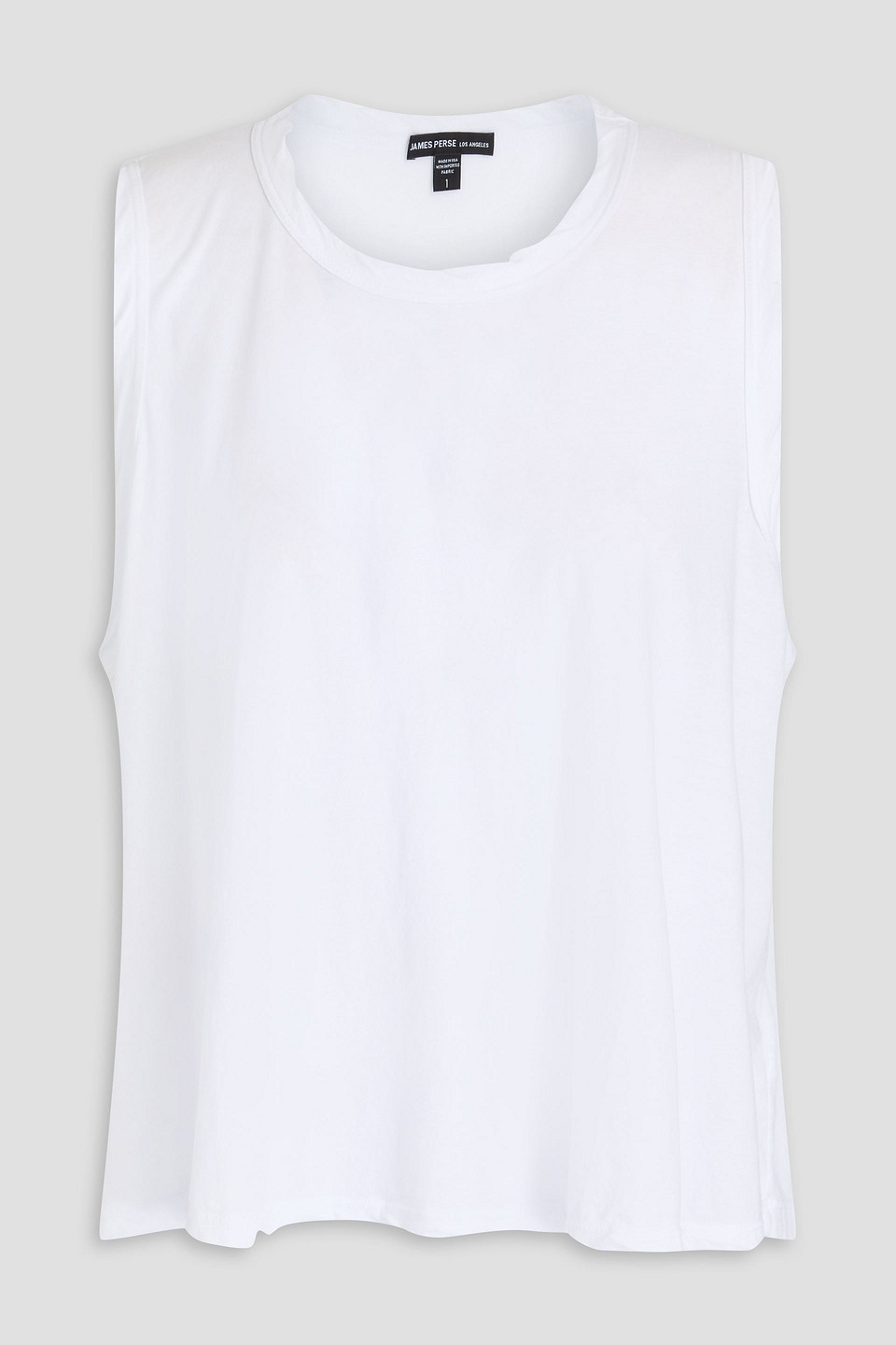 James Perse Slub Cotton-jersey Tank In White