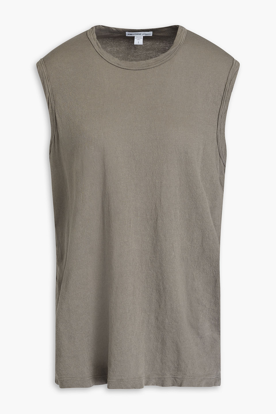 James Perse Tanktop Aus Baumwoll-jersey In Taupe