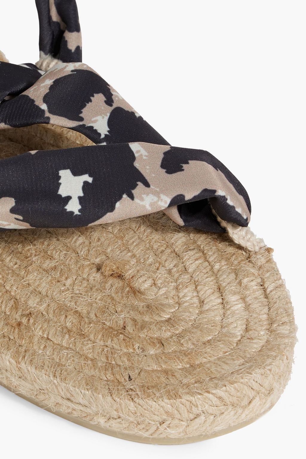 DIANE VON FURSTENBERG X CASTAÑER Paloma printed crepe de chine espadrille sandals