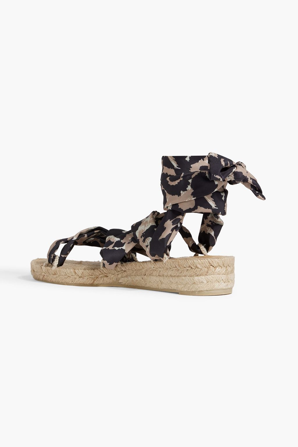DIANE VON FURSTENBERG X CASTAÑER Paloma printed crepe de chine espadrille sandals