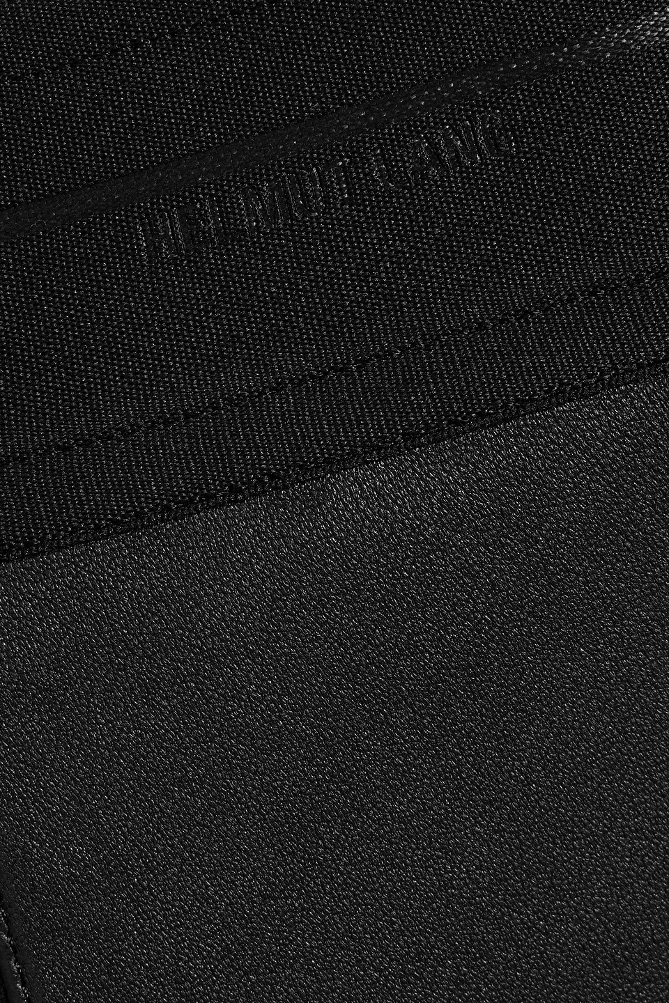 Helmut Lang Cl Racer Leather And Suede Leggings In Black