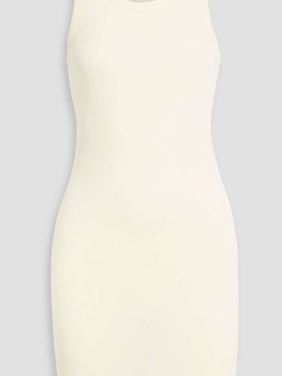 pima cotton and modal-blend jersey mini dress