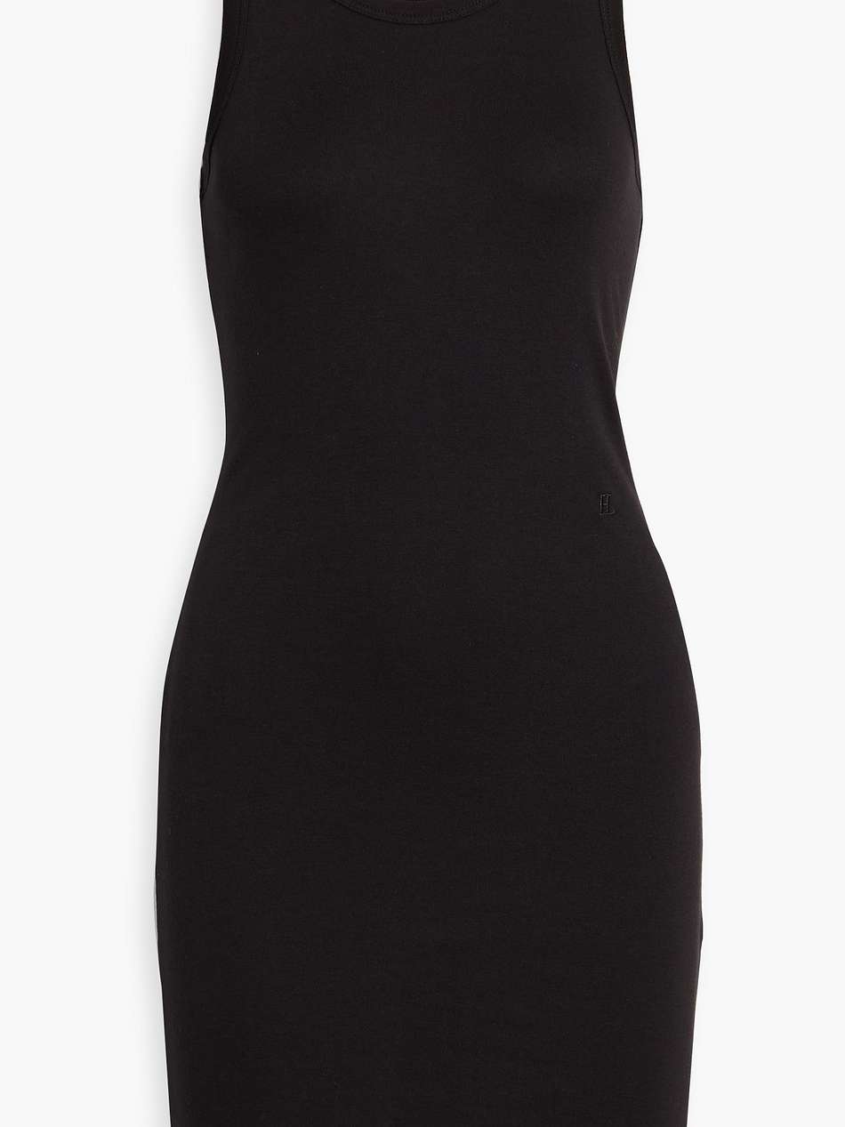 pima cotton and modal-blend jersey mini dress