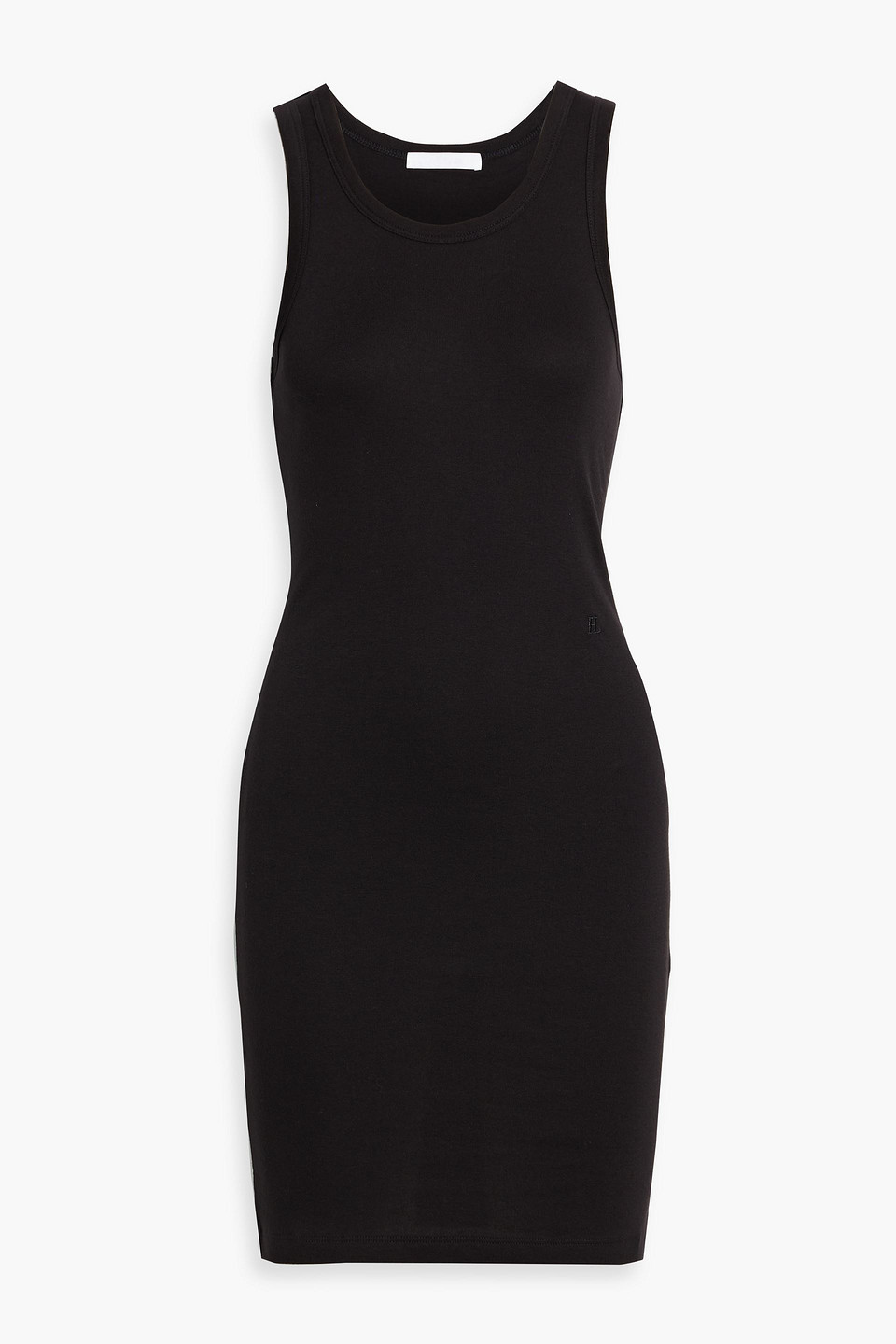 Pima cotton and modal-blend jersey mini dress