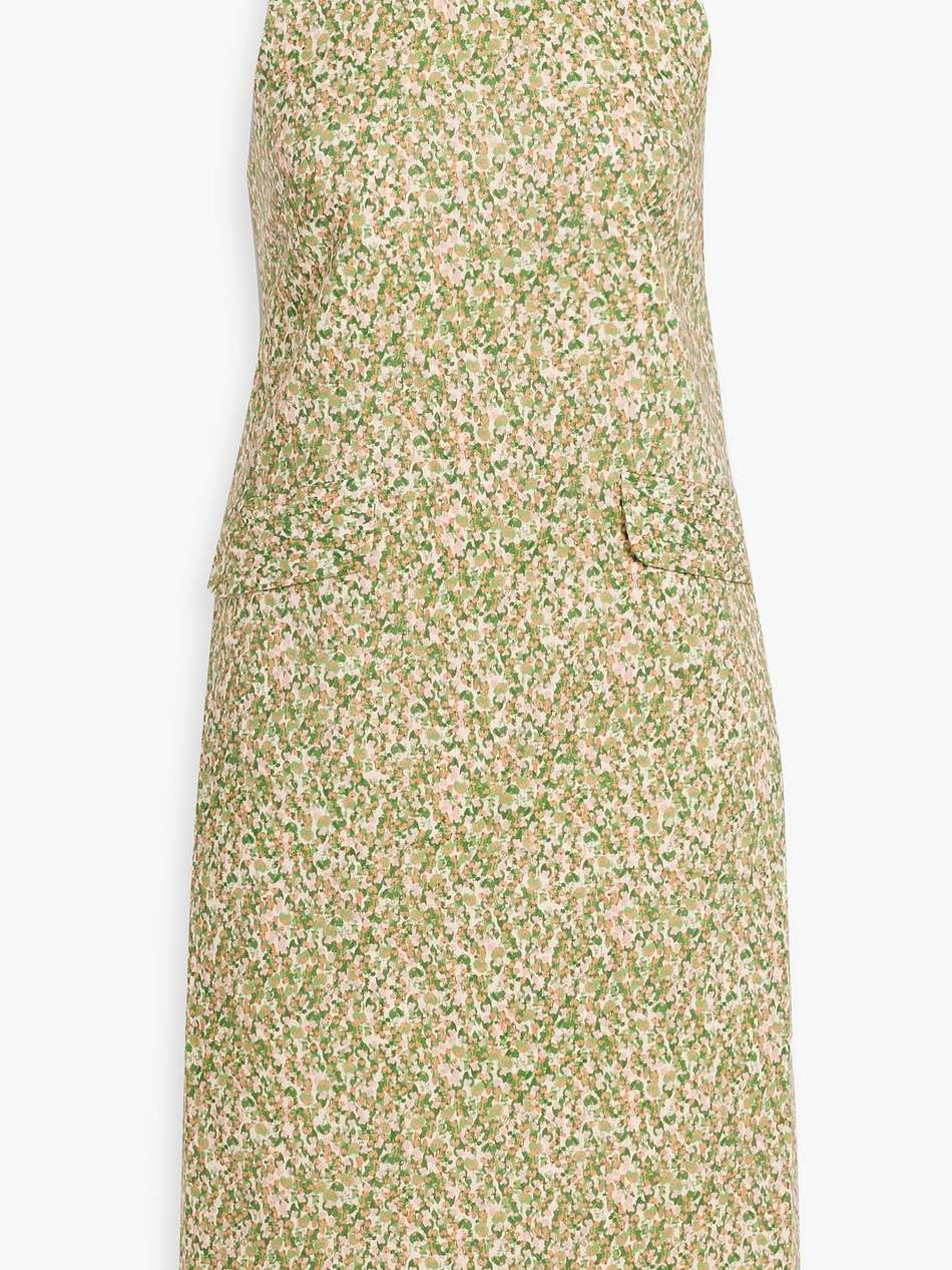 floral-print cotton dress