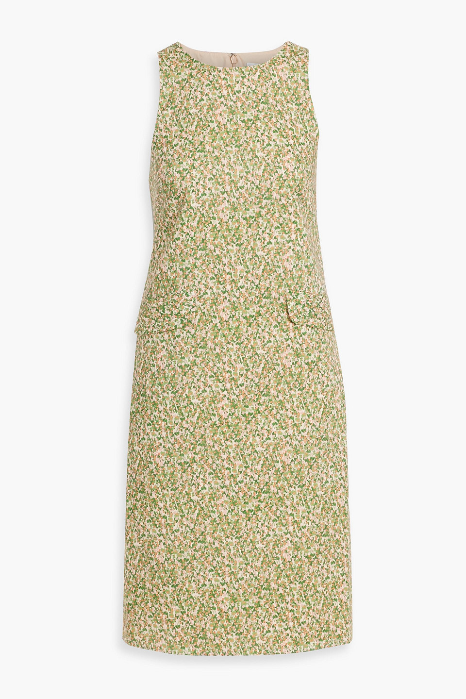 Floral-print cotton dress