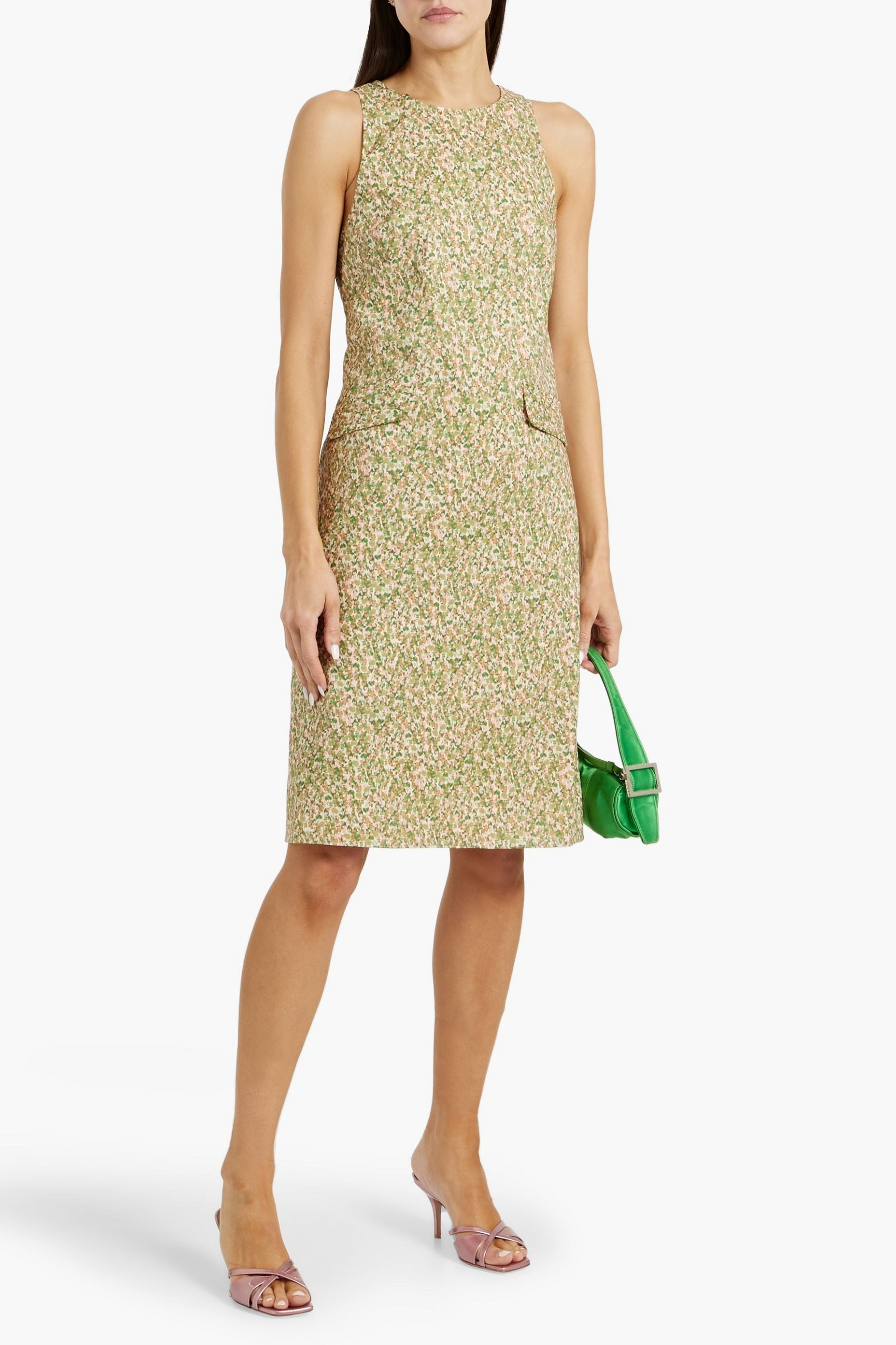MIKAEL AGHAL Floral-print cotton dress