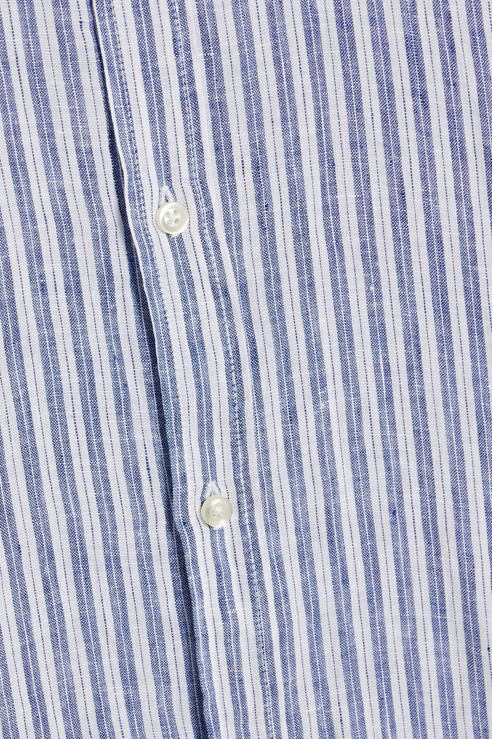 OFFICINE GENERALE GASTON STRIPED LINEN AND HEMP-BLEND SHIRT