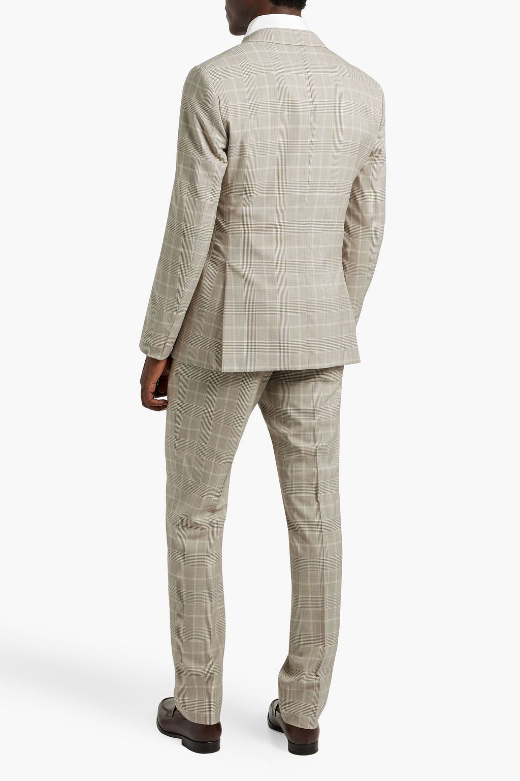BOGLIOLI Prince of Wales checked wool-tweed suit