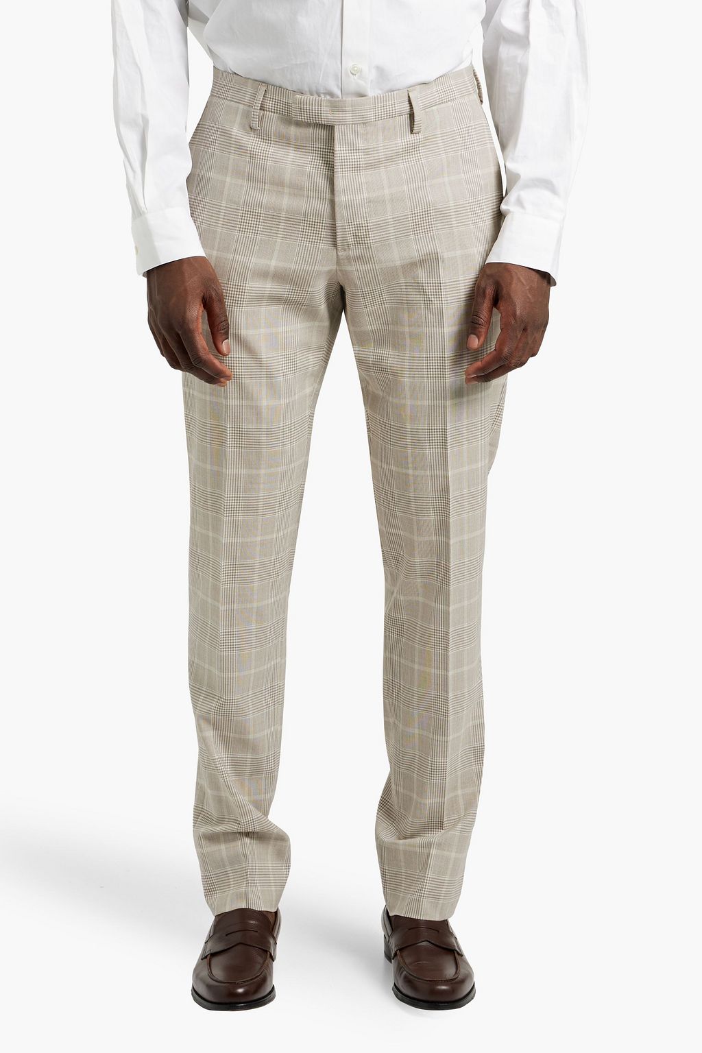BOGLIOLI Prince of Wales checked wool-tweed suit