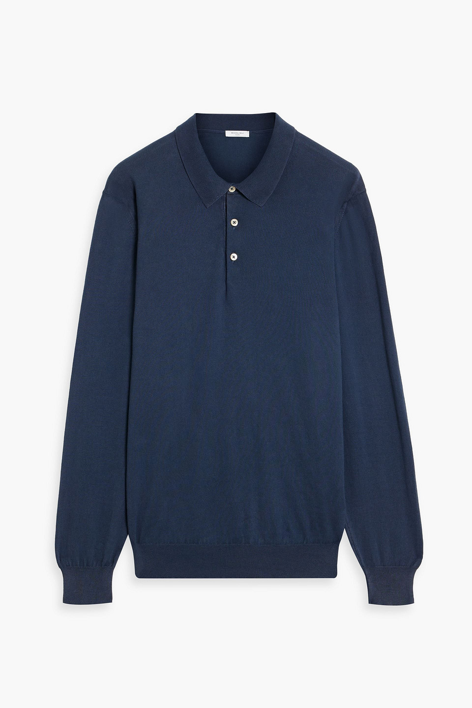 Cotton polo sweater