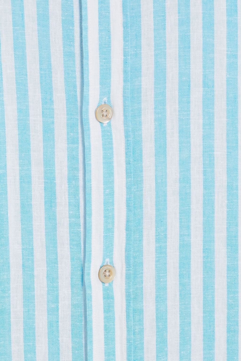 BOGLIOLI Striped linen and cotton-blend shirt