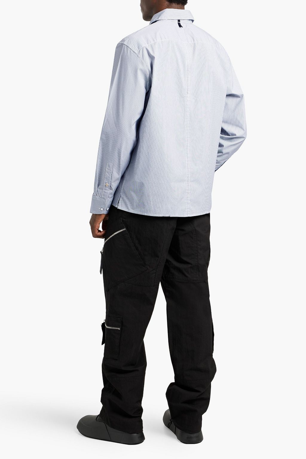RAG & BONE Dalton striped cotton-blend poplin shirt