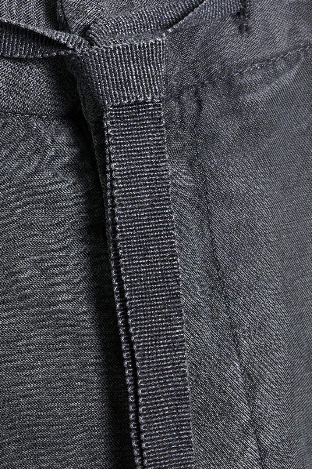 OFFICINE GÉNÉRALE Joseph tapered Lyocell, linen and cotton-blend twill drawstring pants