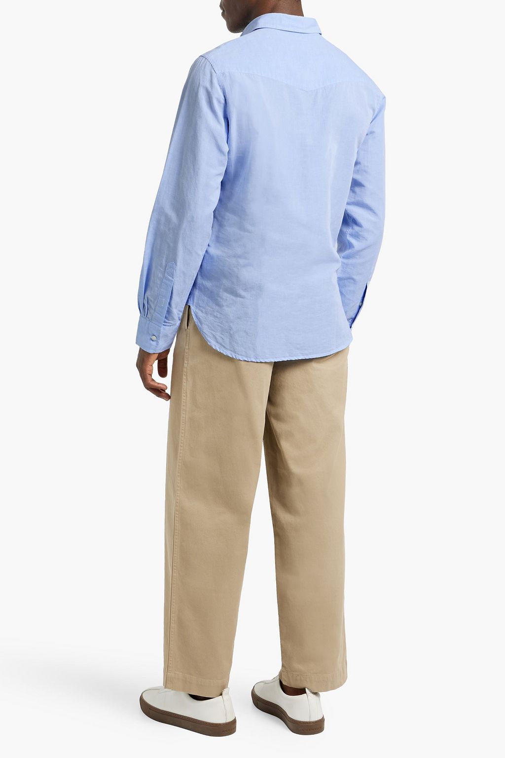 OFFICINE GÉNÉRALE Giacomo cotton and linen-blend shirt