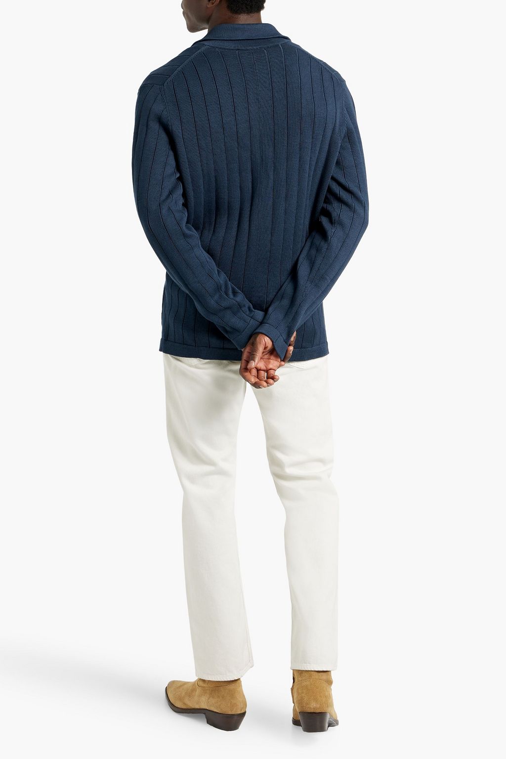 BOGLIOLI Ribbed cotton cardigan