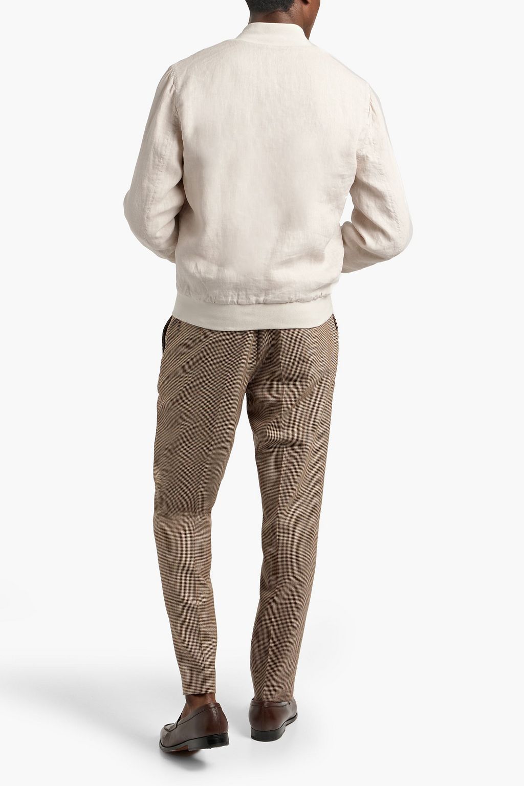 BOGLIOLI Linen bomber jacket