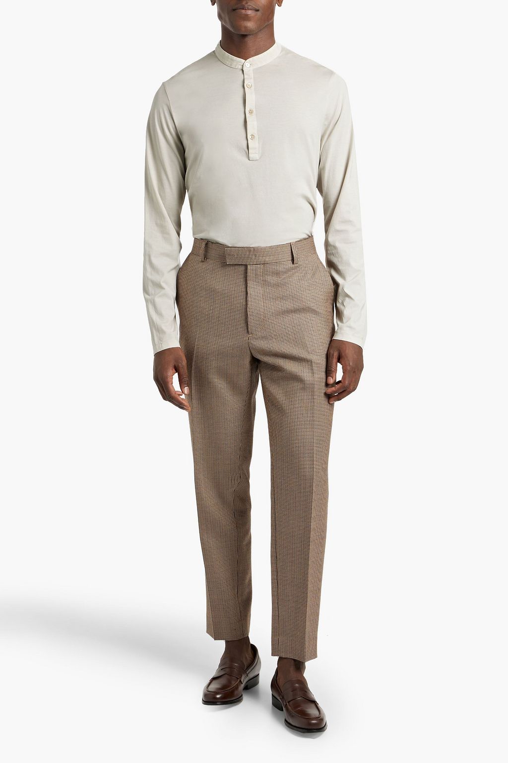 BOGLIOLI Cotton-jersey Henley T-shirt