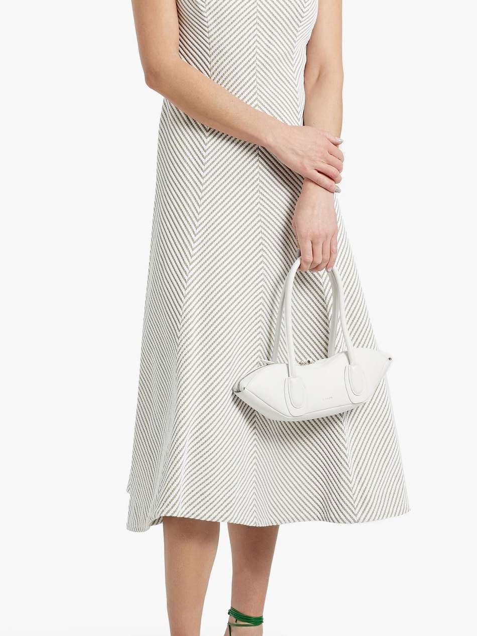 embroidered cotton midi dress