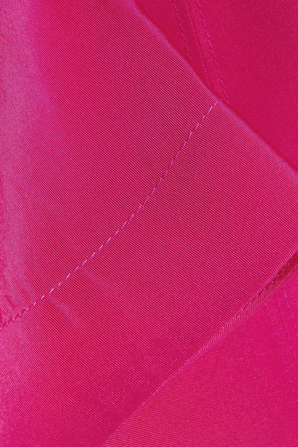 CAROLINA HERRERA Bow-detailed silk-faille mini dress