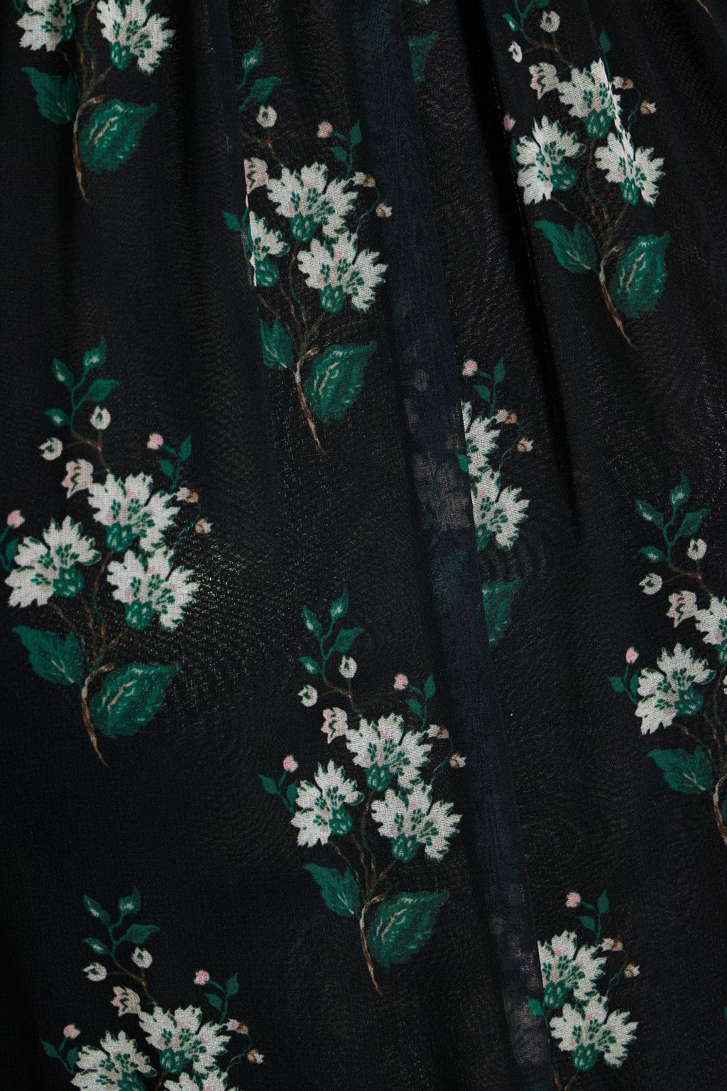 CAROLINA HERRERA Floral-print chiffon midi dress