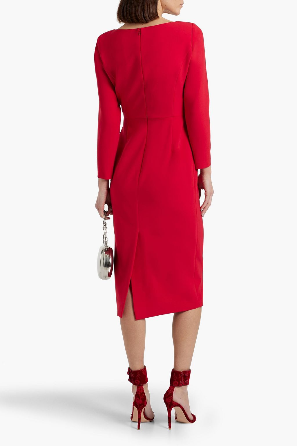 CAROLINA HERRERA Crepe midi dress