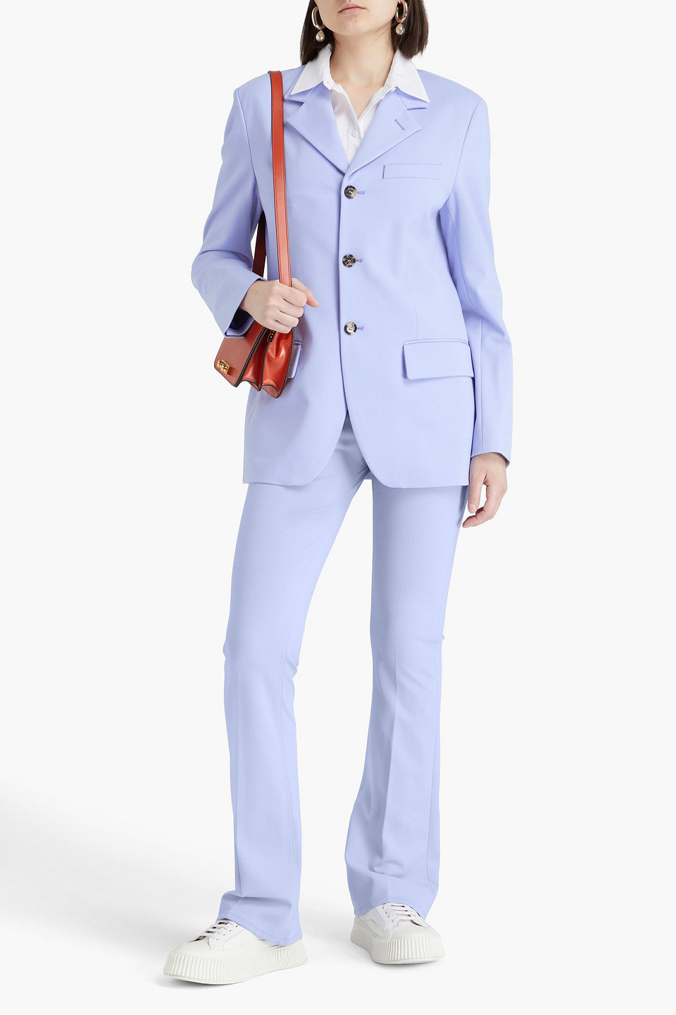  Marni - Blazer Aus Jersey - Lila - It 38 