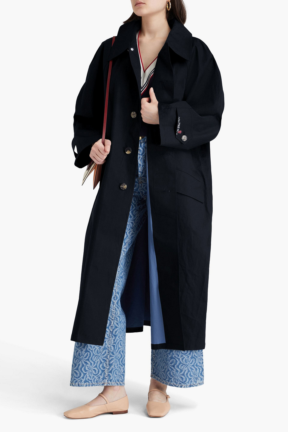 MARNI OVERSIZED-TRENCHCOAT AUS BAUMWOLLSATIN