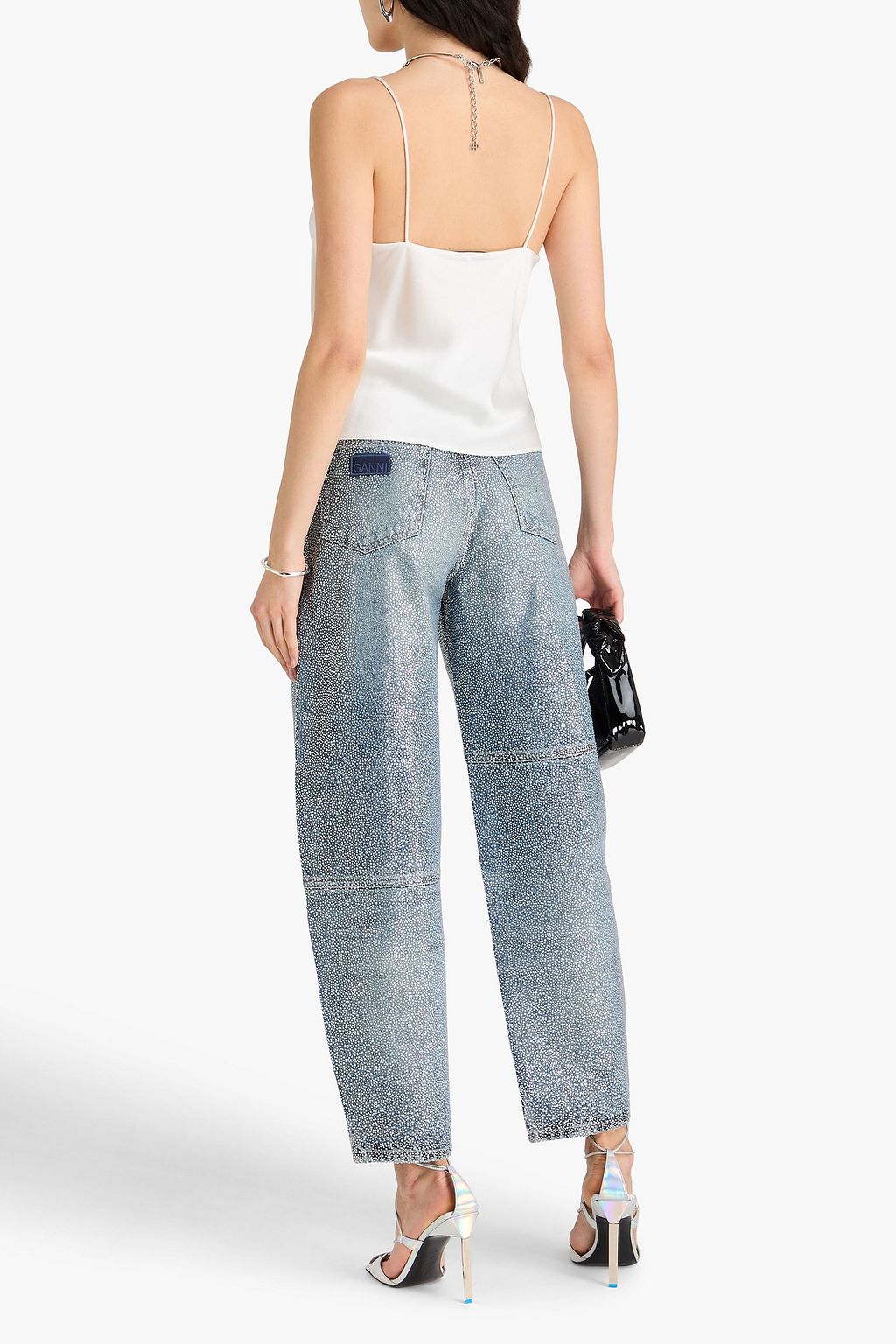 ALICE + OLIVIA Harmon satin-crepe camisole