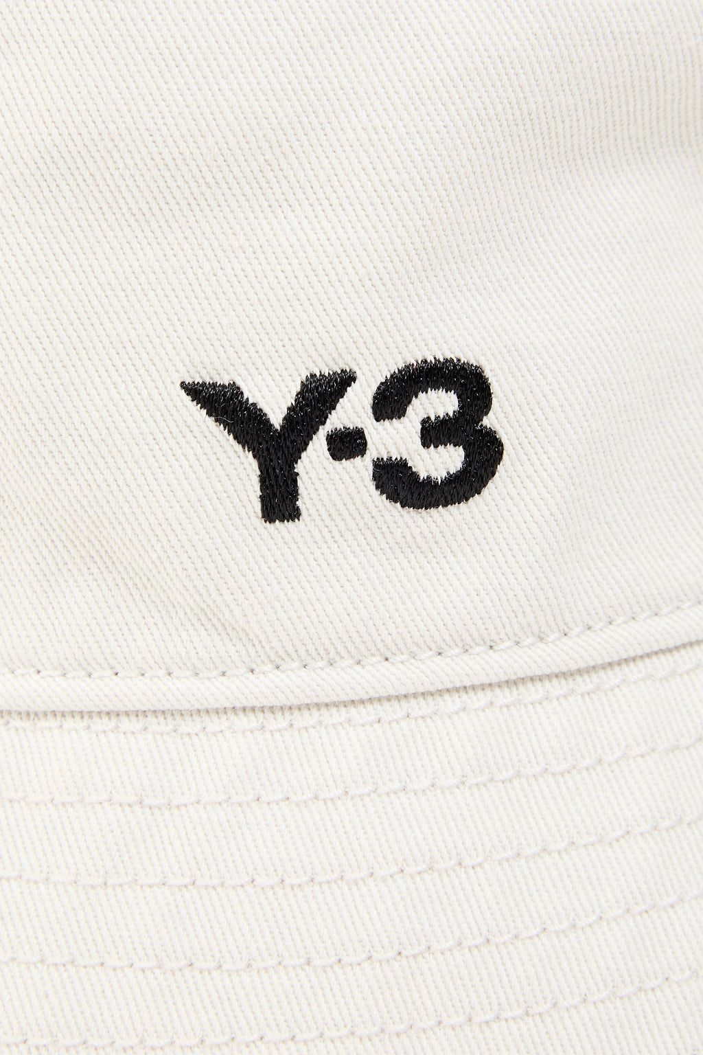 Y-3 Embroidered twill bucket hat