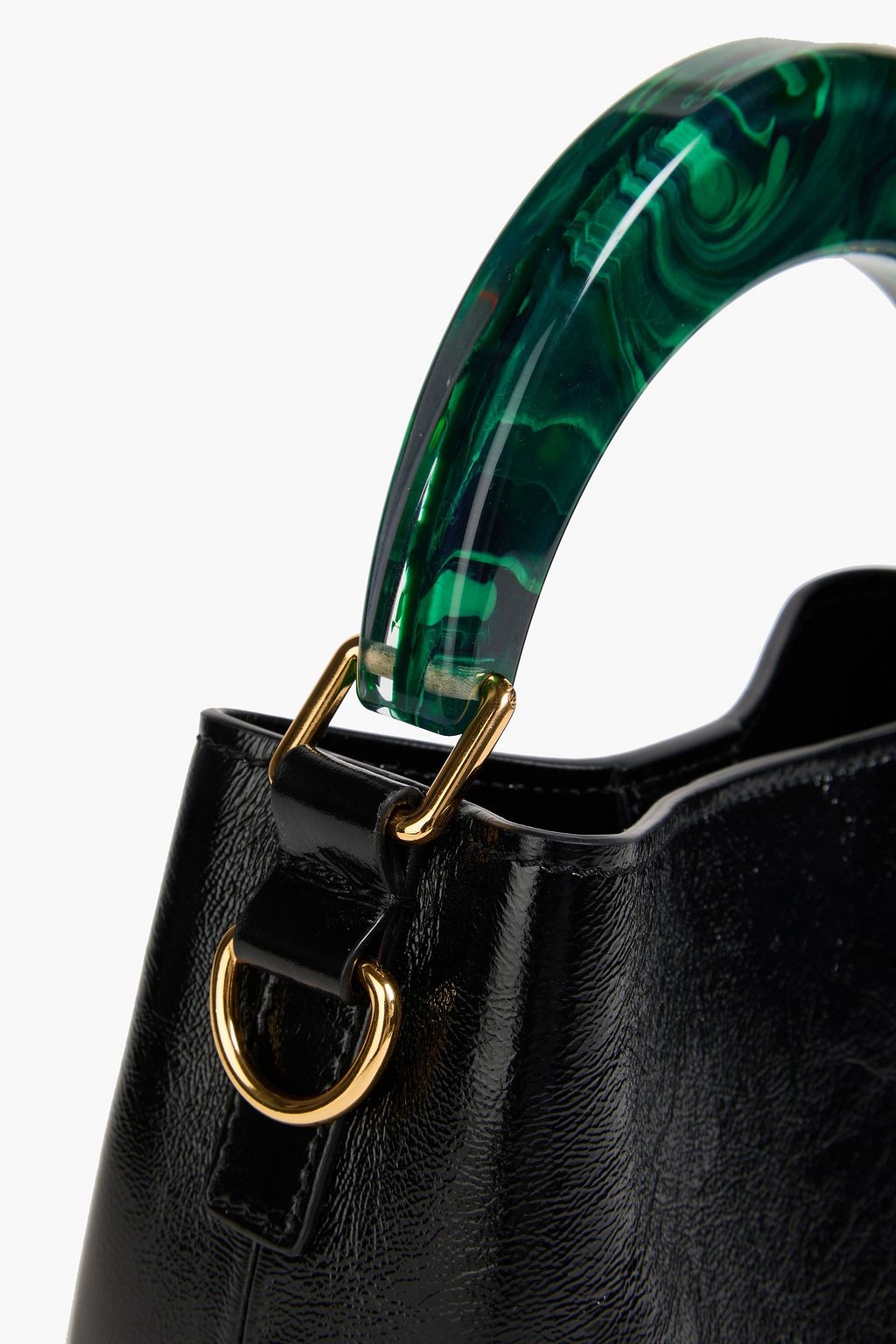 MARNI Venice patent-leather bucket bag