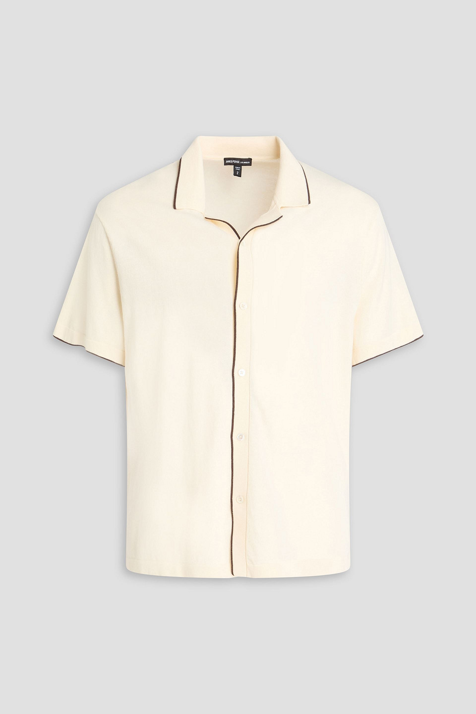 James Perse Cotton-blend Shirt In Cream