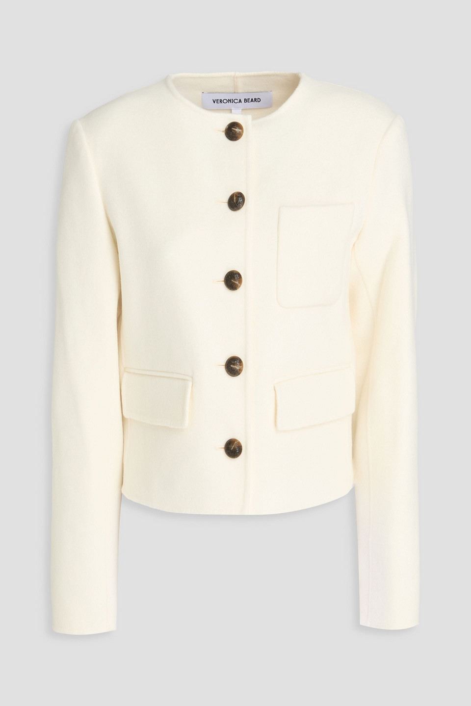 Lyssa wool-blend felt jacket