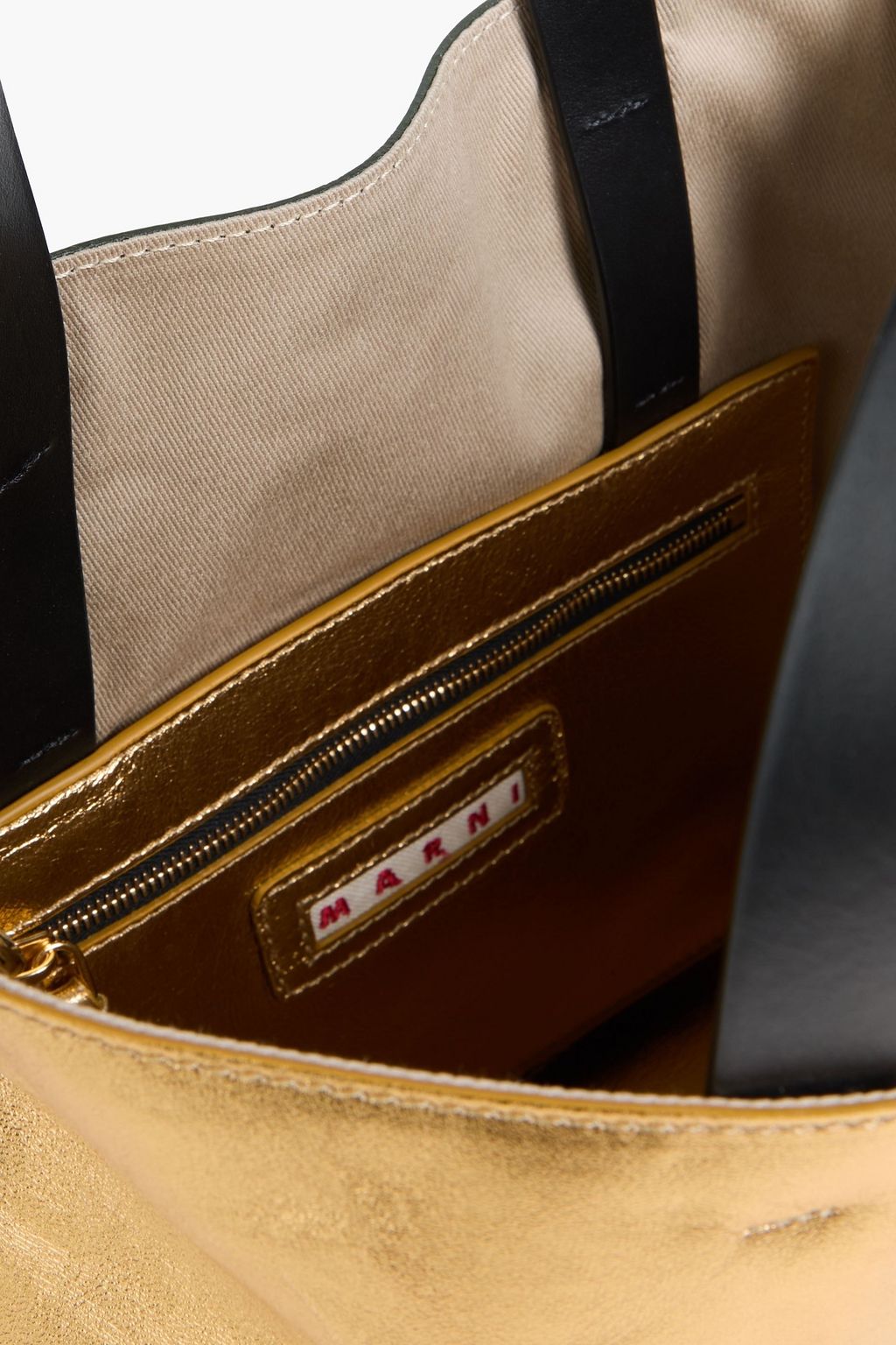 MARNI Museo color-block leather tote