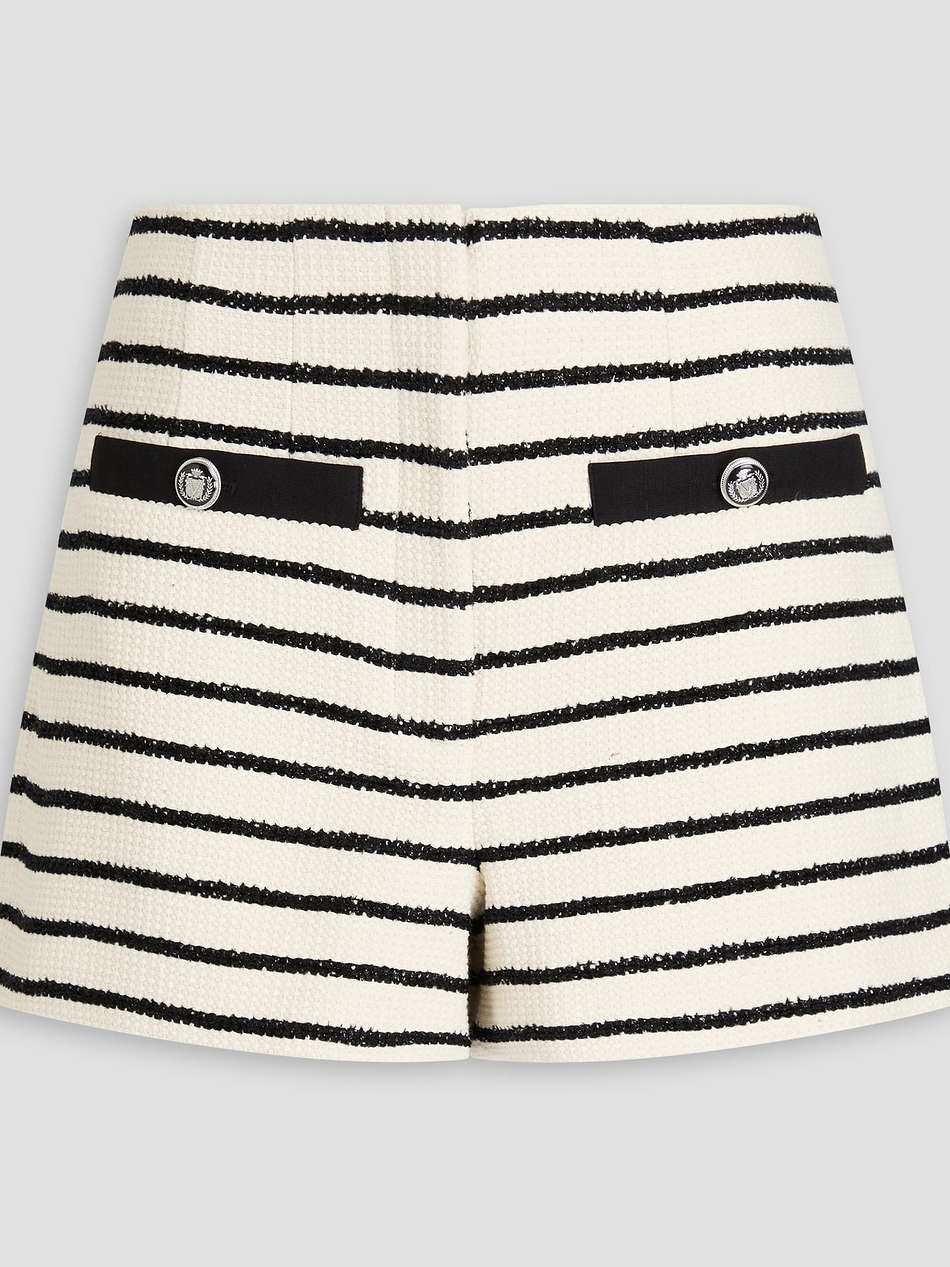 gershwin striped cotton-blend shorts