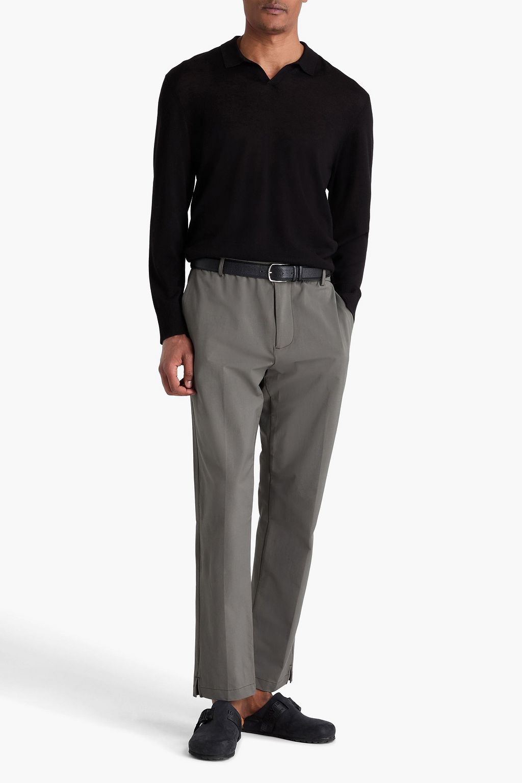 JAMES PERSE Cashmere polo sweater