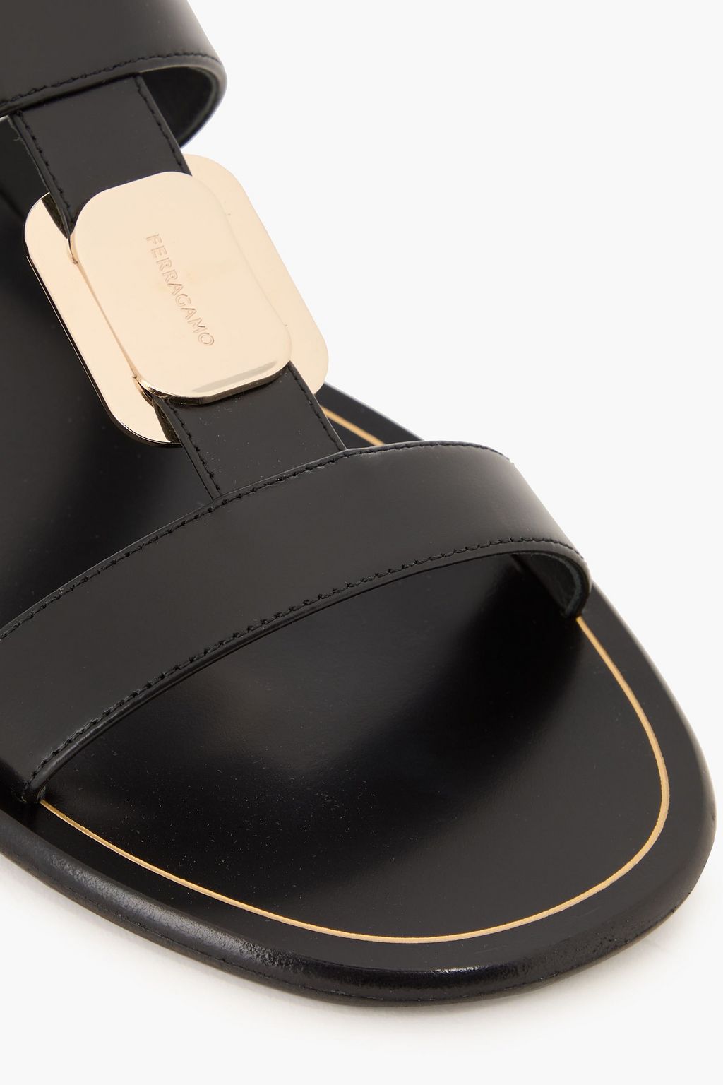 FERRAGAMO صندل "فيدا" مصنوع من الجلد بتصميم مزركش