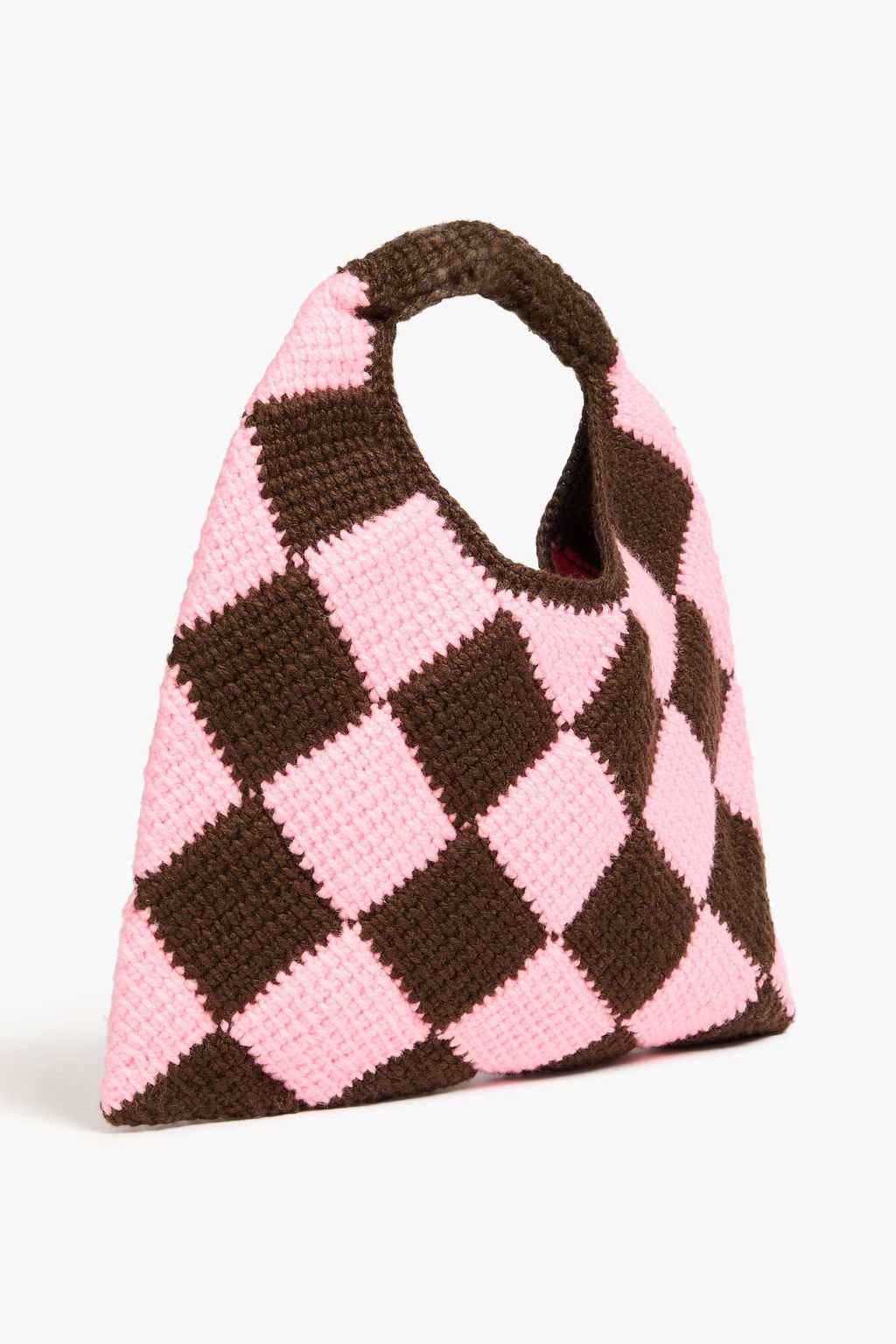 MARNI Checked crochet tote